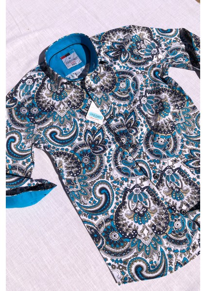 Yeni Sezon Şal Desenli Uzun Kol Çocuk Gömlek