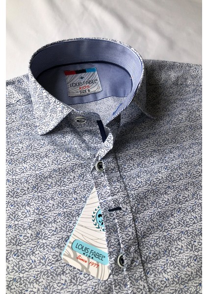 Yuvarlak Çizgili Kısa Kol Çocuk Gömleği fiyatları