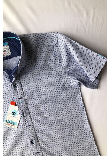 Noktalı Kısa Kol Çocuk Gömleği fırsatları