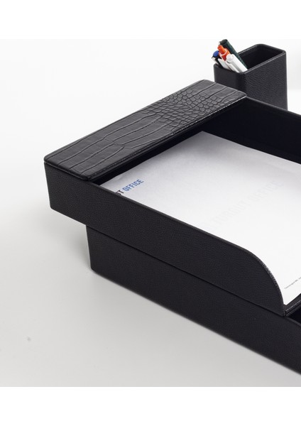 Loft Deri Sümen Takımı Siyah 7 Parça Yatay Coroco Detaylı modelleri