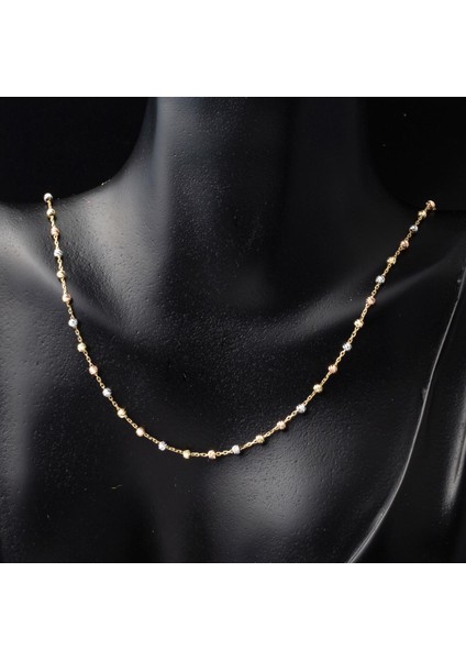 Top Altınlarla Işlenmiş Altın Zincir Kolye fiyatları