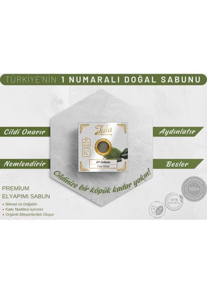 Kil Sabunu Doğal Gözenek Sıkılaştıcı Tazeleyici 150 gr