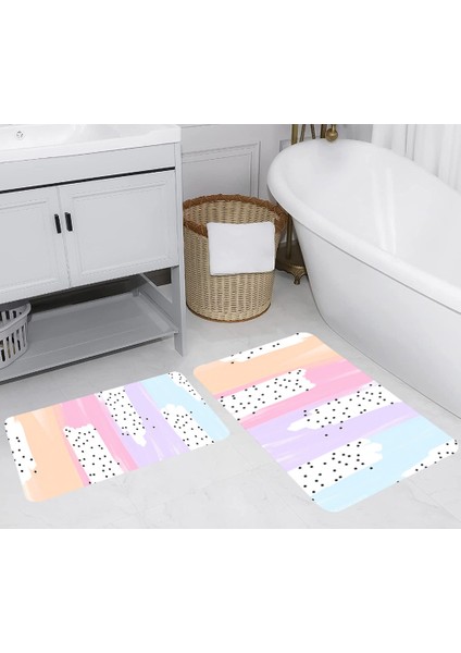 Dijital Baskılı 2'li Banyo Paspas Takımı RVG5263