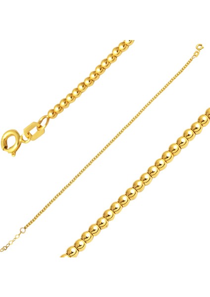 Sıra Sıra Dizili Top Altınlı 14 Ayar Bileklik fiyatları