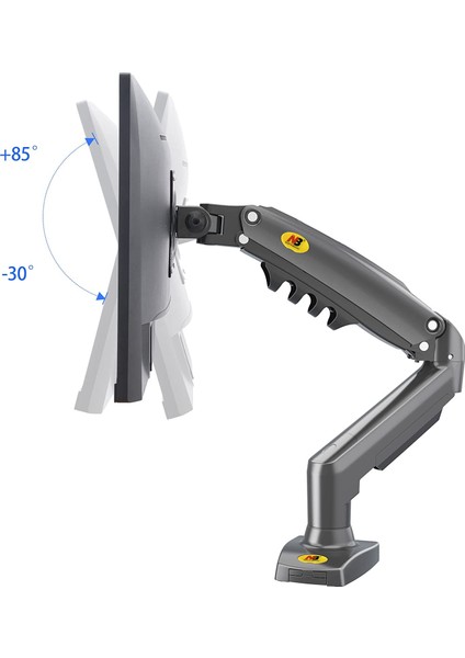 North Bayou NB F80 17-30 " LCD / LED Monitör Daytona Tutucu Kol 2-9 kg Amortisörlü Vesa Monitör Standı