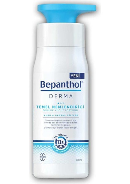 Derma Temel Nemlendirici Kuru Hassas Ciltler Losyon 400 ml