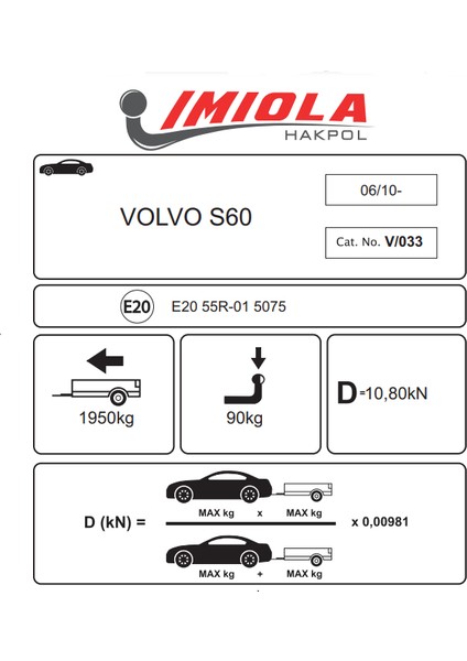 Volvo V70 03/2000-06/2007 Çeki Demiri fırsatları