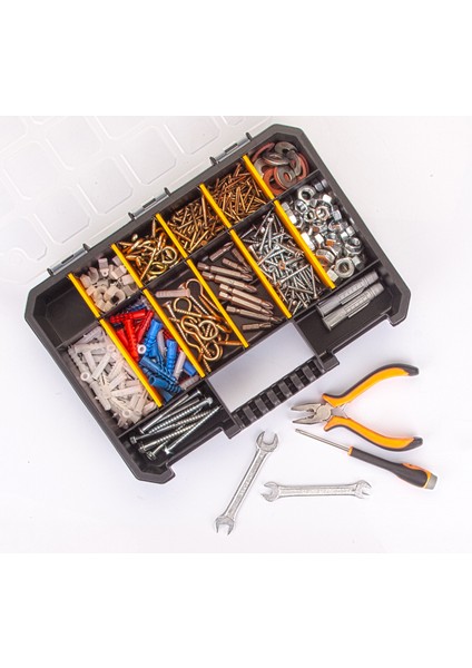 Slim Organizer alet Çantası -Vida Olta Çivi Boncuk Yüzük Küpe Kutusu - 14 Gözlü
