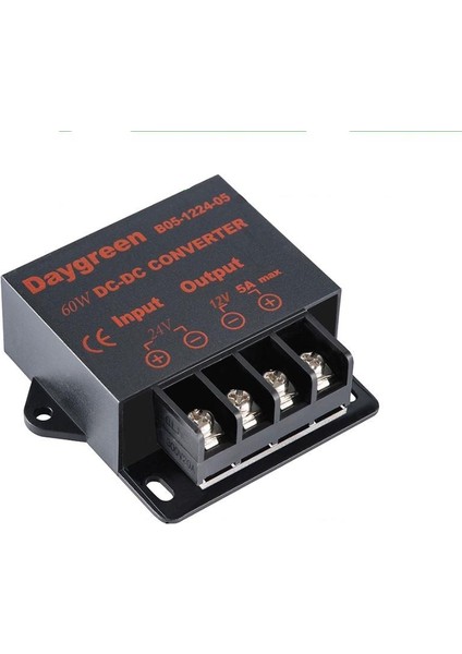 Araç Step Down Redüktör Dönüştürücü Regülatör 24VDC To 12V 5A 60W