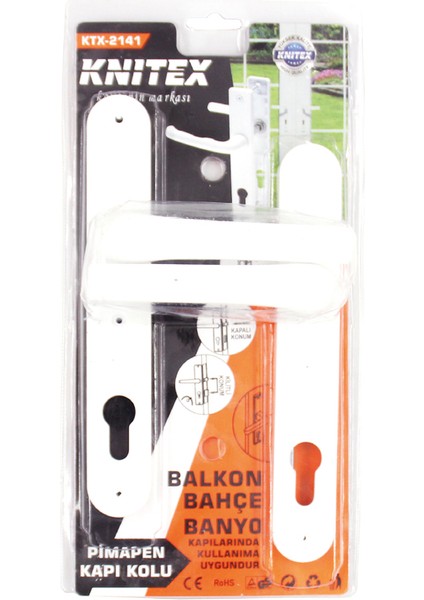Pvc Kapı Kolu Plastik Yale Beyaz Ktx -2141