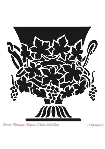 Home Herıtage Mıdı 25X25CM Hhcms-03 Stencil