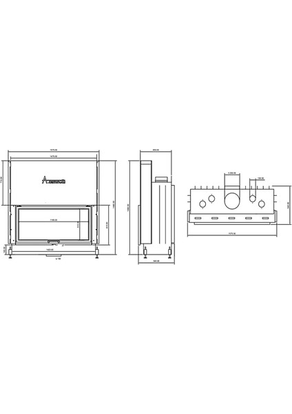 Flat W 120×50 Asansörlü Ithal Alman Şömine Haznesi , 5 Yıl Garantili fiyatları