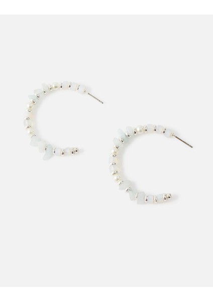 Doğal Taşlı Halka Küpe fiyatları