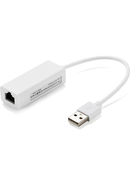 USB 2.0 Ethernet Ağ Lan Karti Adaptörü RJ45 Pc Laptop Macbook Çevirici Dönüştürücü