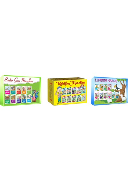 1.sınıf Binbir Gece + Keloğlan + La Fontaine Masalları (30 Kitap)
