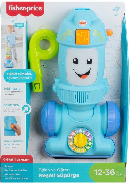 GTW19 Fisher-Price® Eğlen ve Öğren Neşeli Süpürge / Türkçe / 12-36 Ay