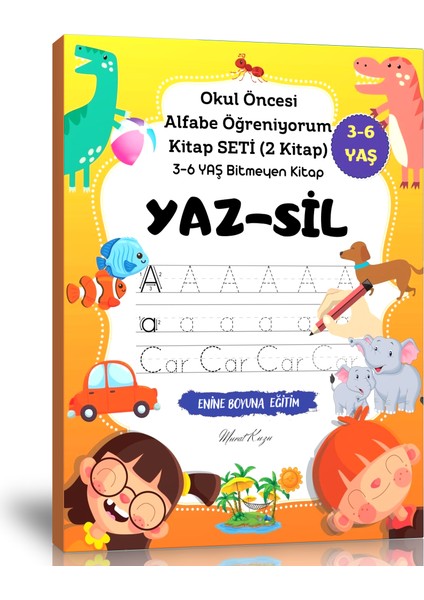 Okul Öncesi Alfabe Öğreniyorum Kitap Seti (Yaz-Sil)