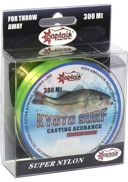Kyoto Surf 300MT Monofilament Misina Sarı