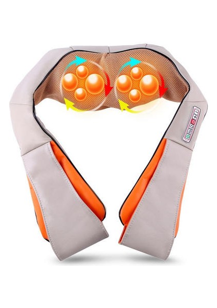 U Şekli Elektrik Shiatsu Geri Boyun Omuz Vücut Masajı Kızılötesi Isıtmalı Yoğurma Araba / Ev 4d Isıtmalı Yoğurma Masaj (Yurt Dışından)