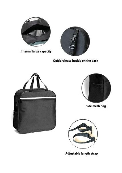 Alışveriş Hareketlilik Depolama Holdall Kolu Scooter Walker Çerçeve Çanta Için Siyah Organizatör Çantası (Yurt Dışından) fırsatları
