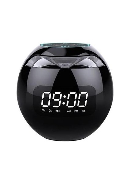 Taşınabilir Bluetooth Hamile, Hoparlör Radyo, 2000MAH Pil, Dijital Çalar Saat, 18 Saatlik Özerklik, Siyah (Yurt Dışından)