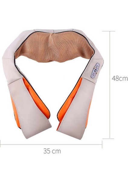 U Şekli Elektrik Shiatsu Geri Boyun Omuz Vücut Masajı Kızılötesi Isıtmalı Yoğurma Araba / Ev 4d Isıtmalı Yoğurma Masaj (Yurt Dışından)
