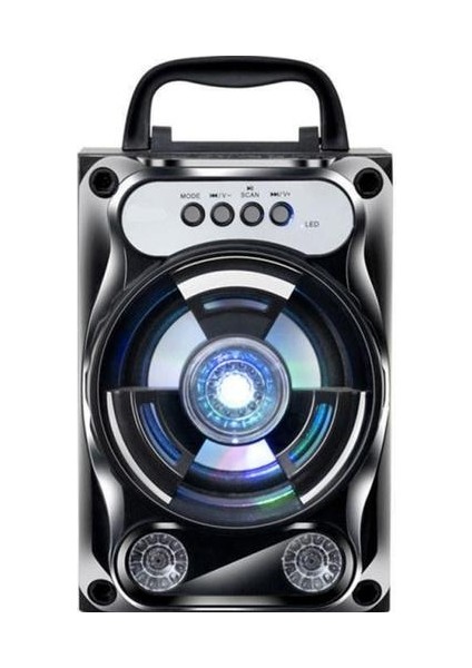 Taşınabilir Karaoke Hoparlör Kablosuz Bluetooth Hoparlör Sistemi Bas Subwoofer Mikrofon Desteği Eller Serbest / USB / Tf Kart / Aux / Fm (Yurt Dışından)