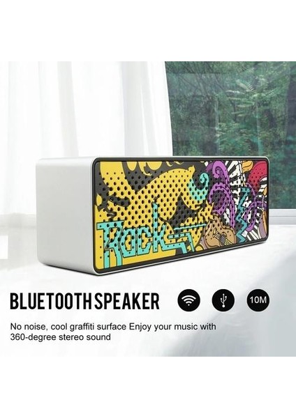 Bluetooth Hoparlör Taşınabilir Bilgisayar Ses Kutusu Radyo Alıcı Müzik Açık Sesli Kutu Güçlü Subwoofer (Yurt Dışından)
