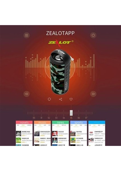 Bluetooth Hoparlör Taşınabilir Bas Boombox Kablosuz Hoparlör Subwoofer Destek Tf Kart, USB Sürücü (Yurt Dışından)