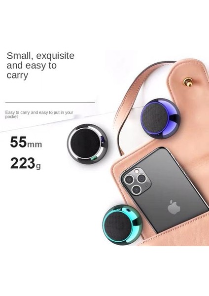 Subwoofer Mini Bluetooth Taşınabilir Hoparlörler Gerçek Kablosuz Güçlü Bas Stereo Yüksek Hacimli Açık Taşınabilir Home Hoparlör (Yurt Dışından)
