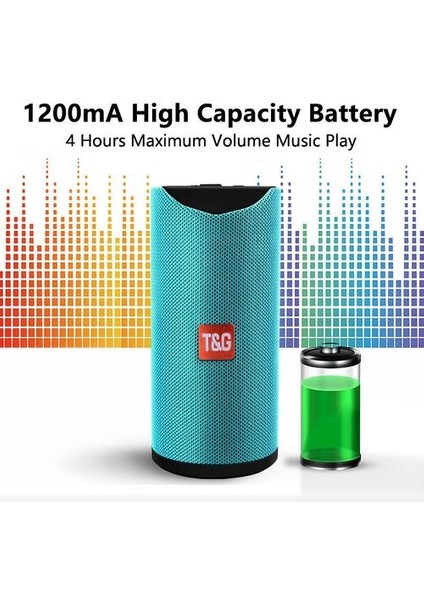 Taşınabilir Hoparlör Açık Hoparlör Kablosuz Bluetooth Ses Sütun USB Tf Kart Fm Radyo Müzik 3D Stereo Subwoofer (Yurt Dışından)