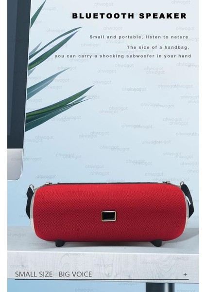 Yüksek Güçlü 40 W Bluetooth Hoparlör Standı Kablosuz Sütun Açık Taşınabilir Subwoofer Spor Ses Çubuğu Telefon Tutucu ile (Yurt Dışından)