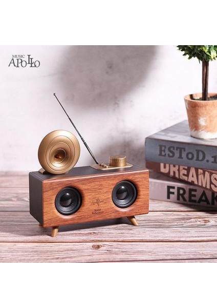 Ev Kablosuz Bluetooth Hoparlör 10 W Yüksek Güç Subwoofer Hoparlör Süper Bas 3D Surround Ses Desteği Tf / USB / Aux / Fm (Yurt Dışından)