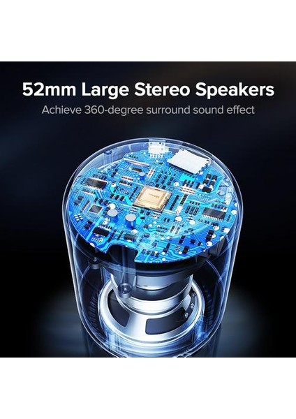 Gerçek Kablosuz Mini Bluetooth Hoparlör Taşınabilir Güçlü Bas Akıllı Hoparlör 18 H Oyna Saati Temizle Stereo Ses Ev Tiyatrosu (Yurt Dışından)