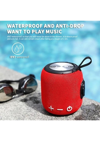 Açık Kumaş Taşınabilir Kablosuz Bluetooth Hoparlör 360 Hd Stereo, Ipx7 Su Geçirmez Dahili Manyetik Tam Aralıklı Hoparlör 1800 Mah (Yurt Dışından) fırsatları