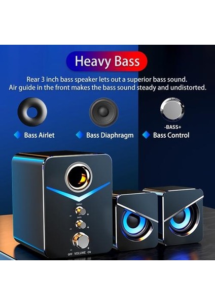 Ev Sineması Sistemi Caixa De Som Pc Bas Subwoofer Bluetooth Hoparlör Bilgisayar Hoparlörler Müzik Boombox Masaüstü Dizüstü Bilgisayar Altavoces Tv (Yurt Dışından) fırsatları