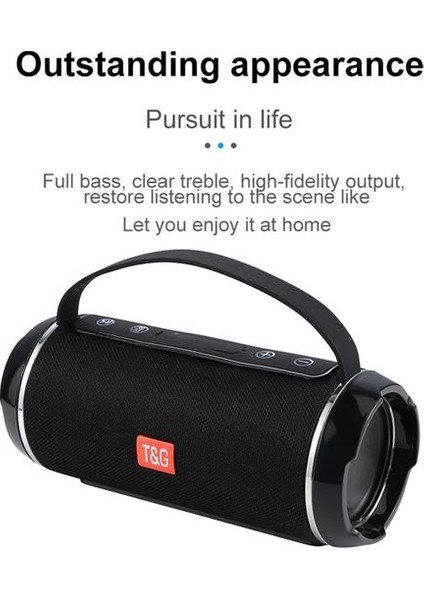 Açık Taşınabilir Highpower Bluetooth Hoparlör Kablosuz Bar Ses Sütun Subwoofer Müzik Merkezi Boombox 3D Stereo Radyo (Yurt Dışından)