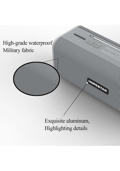 Su Geçirmez Kablosuz Bluetooth Hoparlör Açık Yüksek Güç Subwoofer Harici Anten Tws Interkom Hoparlör Fm Tf ile (Yurt Dışından)