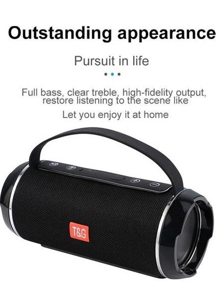 Siyah Açık Taşınabilir Kablosuz Bluetooth Hoparlör Highpower Bar Ses Sütun Subwoofer Müzik Merkezi Boombox 3D Stereo Radyo (Yurt Dışından) fırsatları