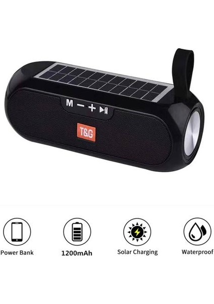 Bluetooth Hoparlör Kablosuz Güneş Hoparlörler Taşınabilir Açık Subwoofer Destek Stereo Surround Tws Hoparlör (Yurt Dışından)