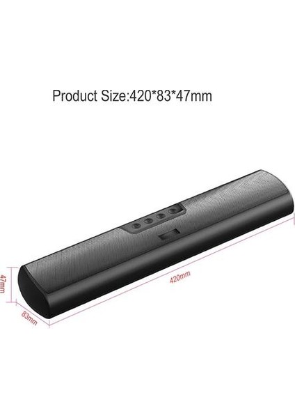 Bluetooth Hoparlör Taşınabilir Kablosuz Şanzıman Hoparlör Stereo Subwoofer Destek Tf Kart Handsfree Samsung Telefon Için Arama (Yurt Dışından)