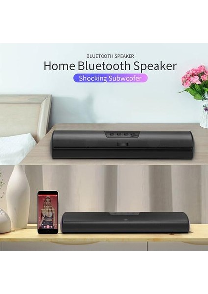 Bluetooth Hoparlör Taşınabilir Kablosuz Şanzıman Hoparlör Stereo Subwoofer Destek Tf Kart Handsfree Samsung Telefon Için Arama (Yurt Dışından)