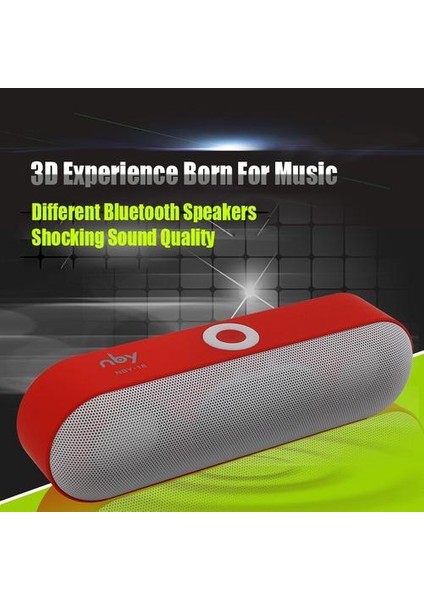 Mini Bluetooth Hoparlör Taşınabilir Kablosuz Hoparlör Ses Sistemi 3D Stereo Müzik Surround Desteği Bluetooth, Tf Aux USB (Yurt Dışından)