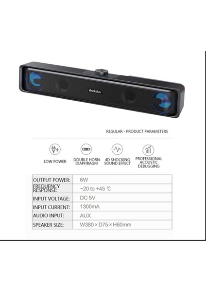 Siyah Kablosuz Bluetooth Bilgisayar Hoparlör USB Powered Kablolu Bilgisayar Ses Bar Mini Soundbar Hoparlör Subwoofer (Yurt Dışından)