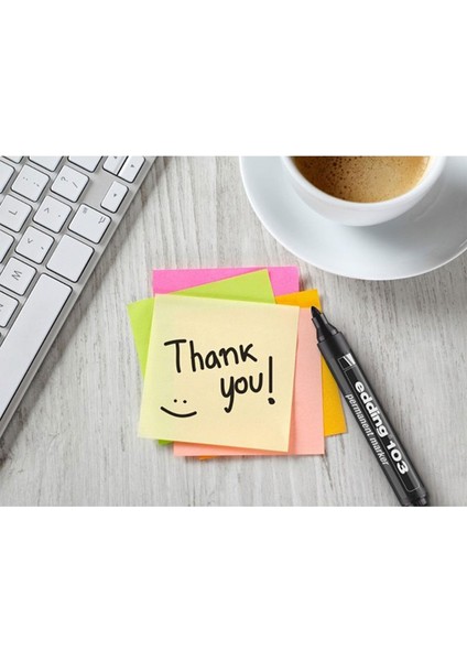 103 Kalıcı Işaretleyici Marker Siyah Kalem Metal Plastik Cam (10 Adet) indirimleri