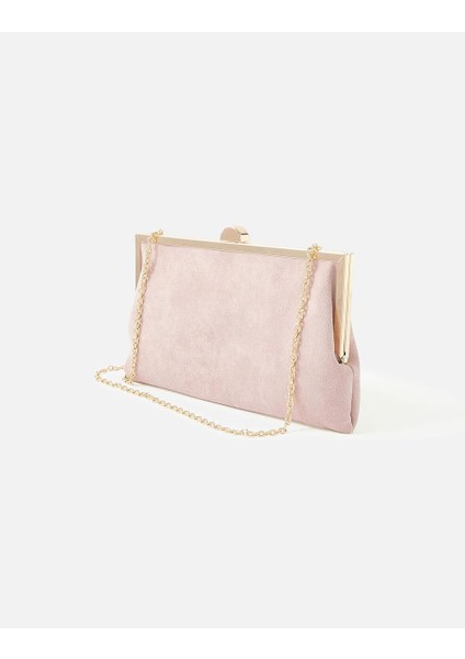 Suedette Clutch Çanta Nude modelleri