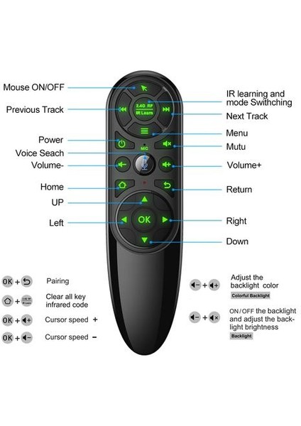 Q6 Pro Ses Uzaktan Kumanda 2.4g Kablosuz Hava Fare Gyroskope Ir Android Tv Kutusu Için Ir Öğrenme H96 X96 Max Plus X96 Mini (Yurt Dışından)