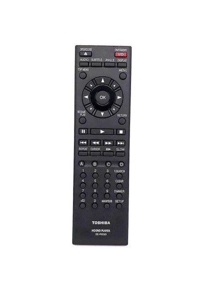 SE-R0285 Toshıba Hd DVD Çalar Uzaktan Kumanda HD-A30KU SER0285 (Yurt Dışından)