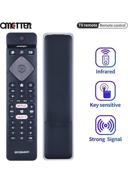 Philips Akıllı Tv Uzaktan Kumanda Için Uygun BRC0884402 01 398GR10BEPHNN0017BC Netflix (Yurt Dışından)