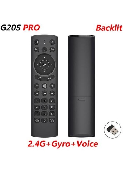 G20S G20S Pro ile Gyro 2.4g Kablosuz Akıllı Ses Arkadan Aydınlatmalı Hava Mouse Ir Öğrenme Google Asistanı Android Kutu Için Uzaktan Kumanda (Yurt Dışından)